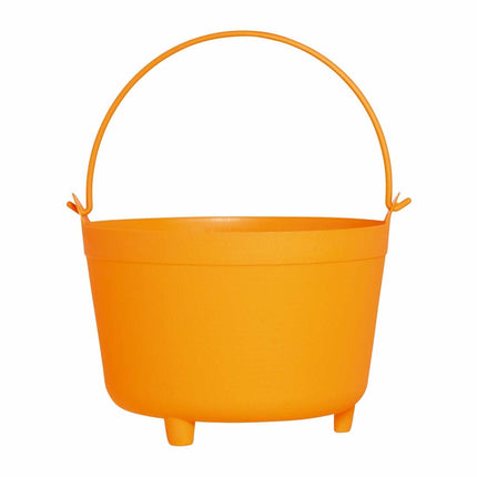 Cubo de caramelos naranja Happy Halloween 30cm