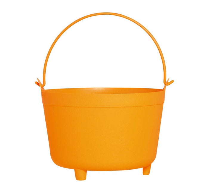 Cubo de caramelos naranja Happy Halloween 30cm