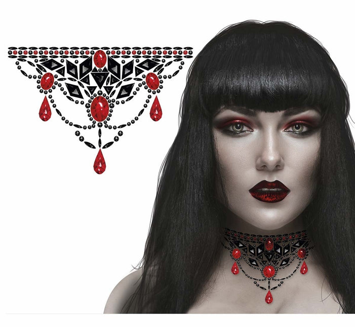 Pegatinas Cara Roja Negra
