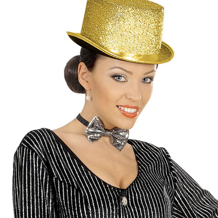 Sombrero de copa dorado