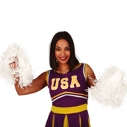 Pom-Pom Blanco 80cm 2pcs