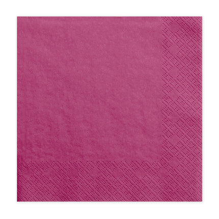 Servilletas Fucsia 33cm 20pcs