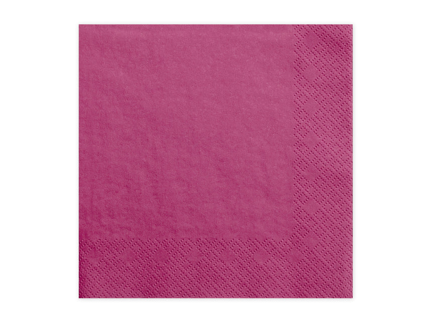 Servilletas Fucsia 33cm 20pcs