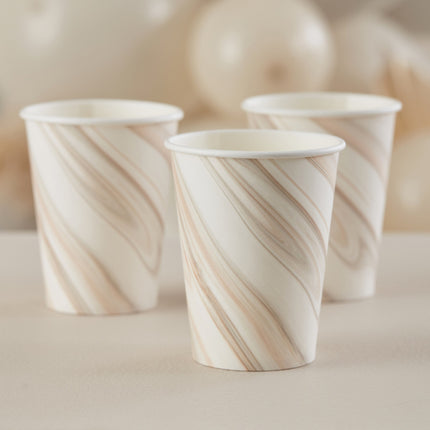Vasos Mármol 250ml 8ud