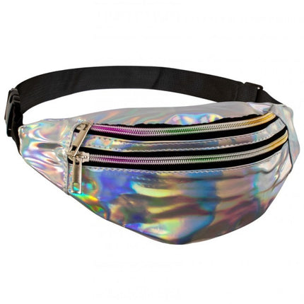 Bolsa Hip Plata Holográfica