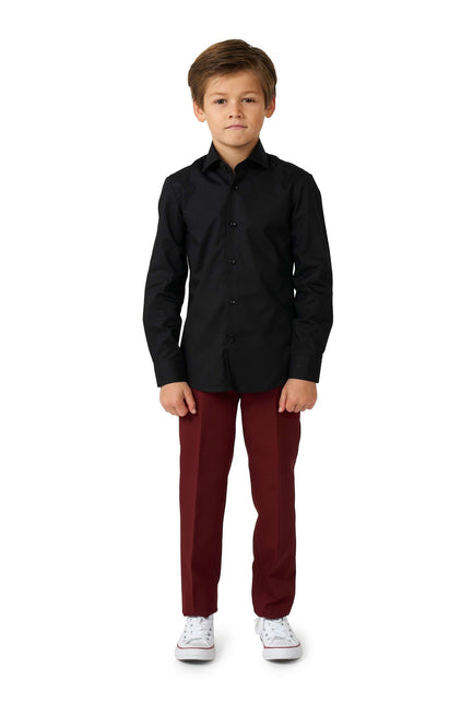 Camisa Negra Niño <tc>OppoSuits</tc>