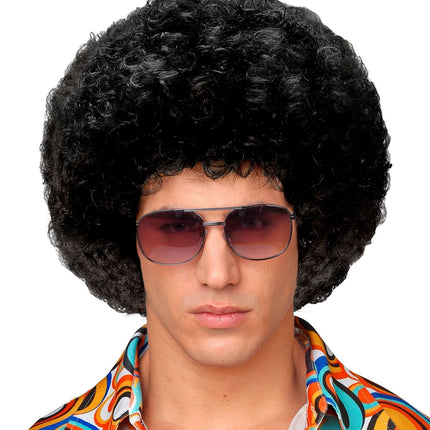 Peluca Afro Negra Unisex