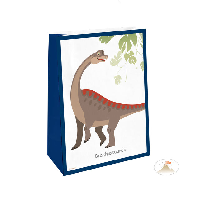 Bolsas Compartidas Dinosaurio Pegatinas 21cm 4pcs