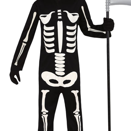 Disfraz de Halloween de Esqueleto Blanco y Negro Niño