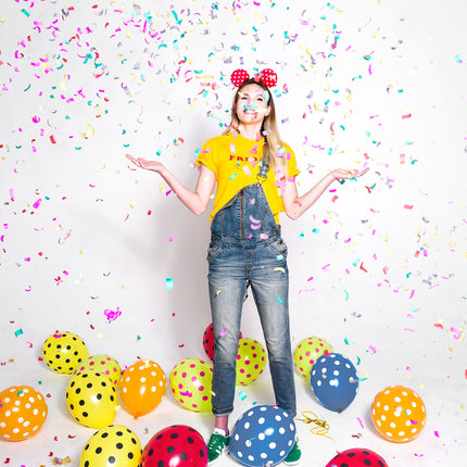 Cañón de confeti de papel de colores 40 cm