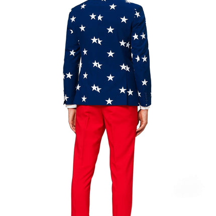 Traje USA Stars Stripes Hombre <tc>OppoSuits</tc>