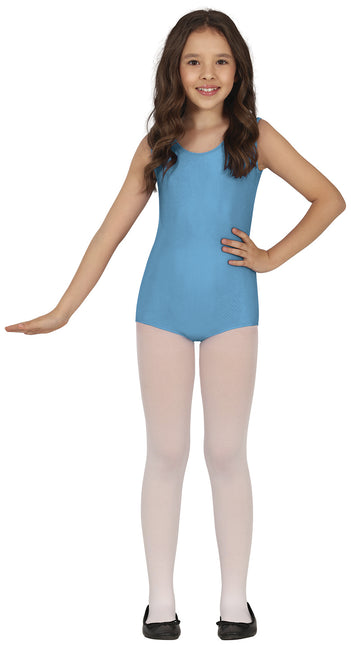 Traje de gimnasia sin mangas Turquesa Niña