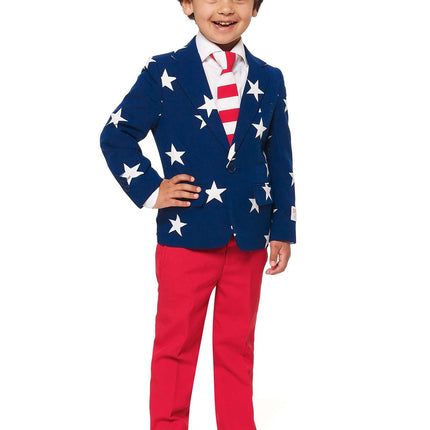 Traje USA Stars Stripes Niño <tc>OppoSuits</tc>