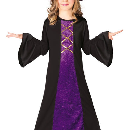 Disfraz de Bruja de Halloween Infantil Terciopelo