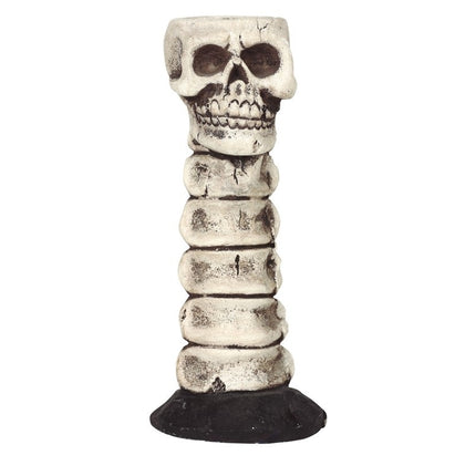 Portavelas Halloween Calavera 17cm