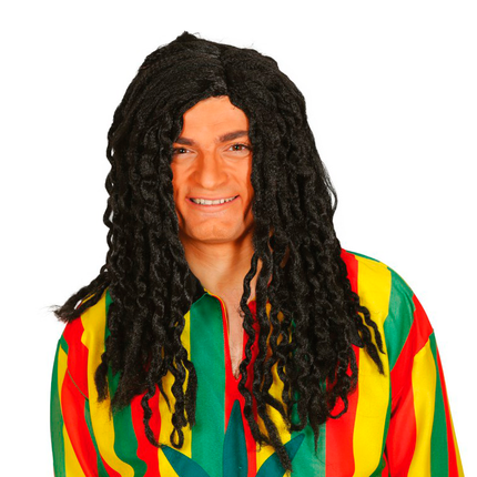 Peluca Rasta Deluxe Negra