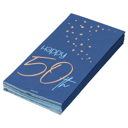 Servilletas 50 Años Azul 33cm 10pcs