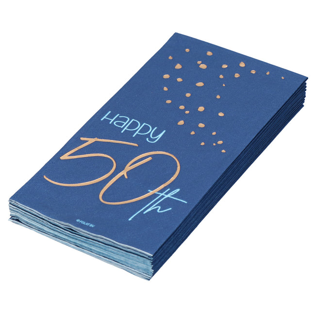 Servilletas 50 Años Azul 33cm 10pcs