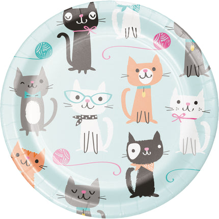 Fiesta Gatos Platos 18cm 8pcs