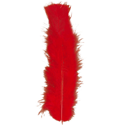 Plumas rojas 50 unid.