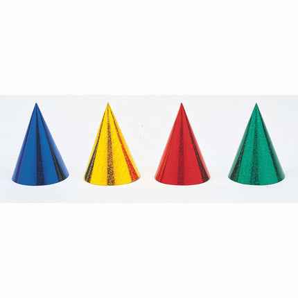 Sombreros de fiesta de colores 15cm 8pcs