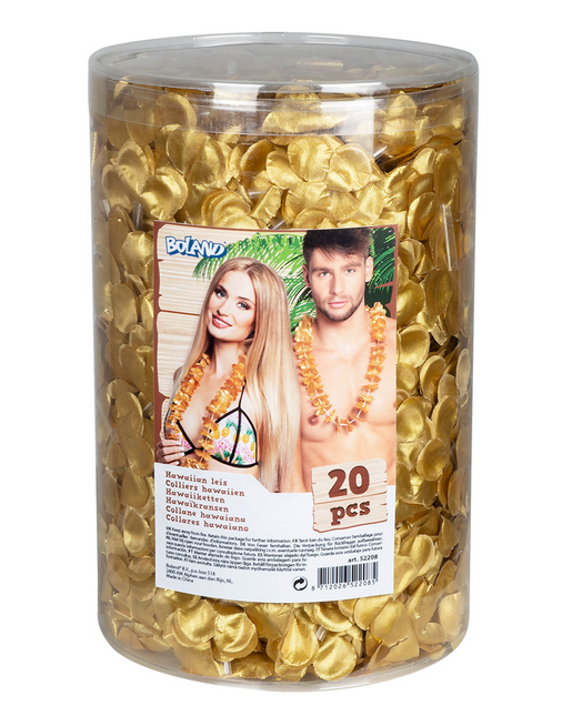 Guirnalda Hawaii Set Oro 20pcs