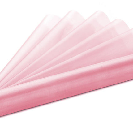 Tela de Organza rosa claro 36cm 9m