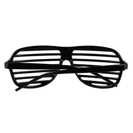 Gafas Negras Rayas Purpurina