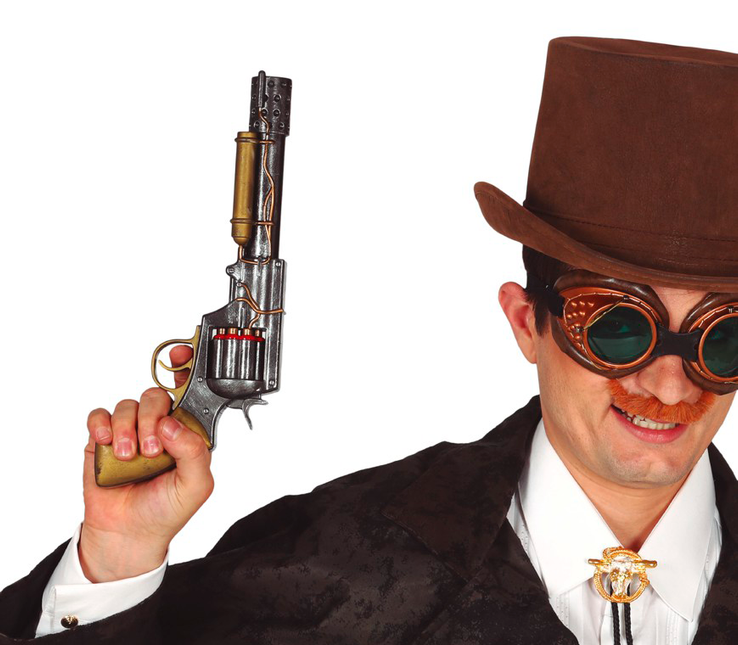 Revólver Steampunk 30cm