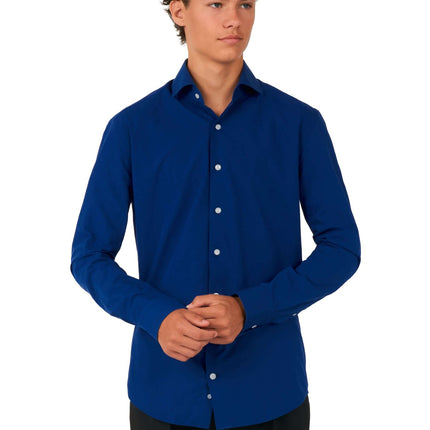 Camisa Azul Oscuro Niño Adolescente <tc>OppoSuits</tc>