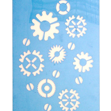Plantilla PXP Schmink Pintura facial rueda dentada steampunk