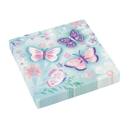 Servilletas Mariposas 33cm 16pcs