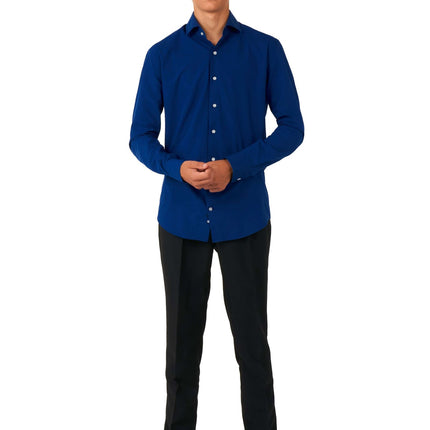 Camisa Azul Oscuro Niño Adolescente <tc>OppoSuits</tc>