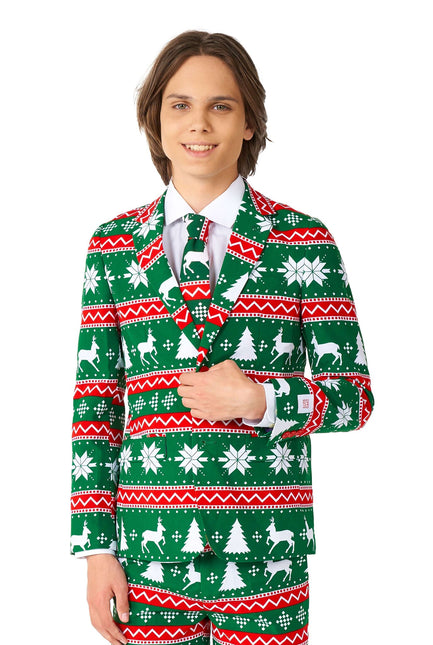 Traje Verde Festivo Niño Adolescente <tc>OppoSuits</tc>