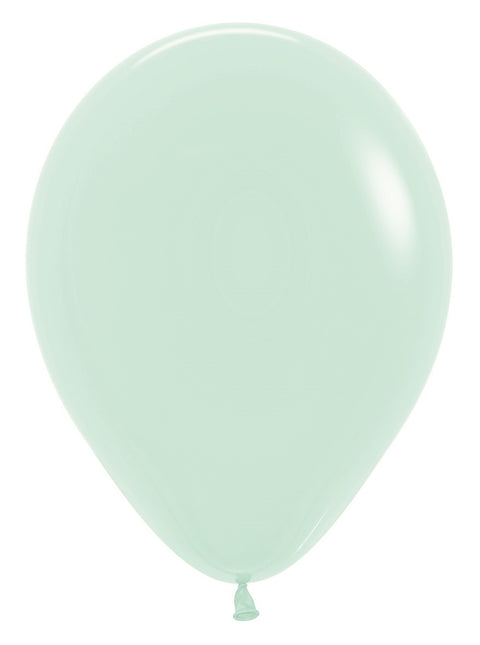 Globos Verde Mate Pastel 30cm 50pcs