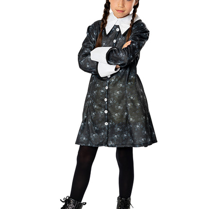 Disfraz Halloween Miércoles Chicas Addams