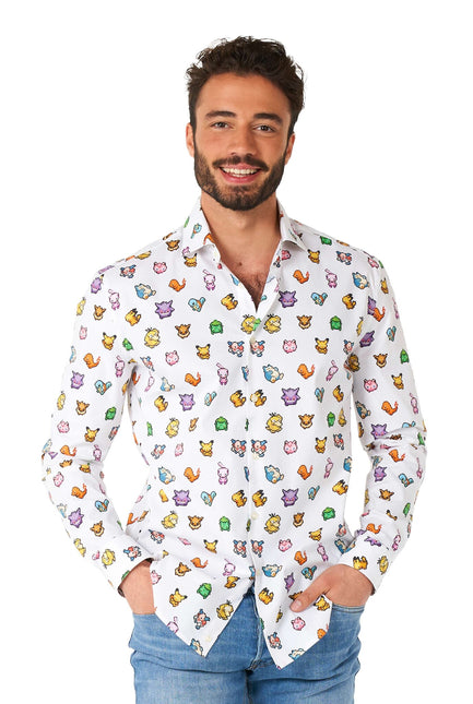 Camisa Pixel Pokémon Hombre <tc>OppoSuits</tc>