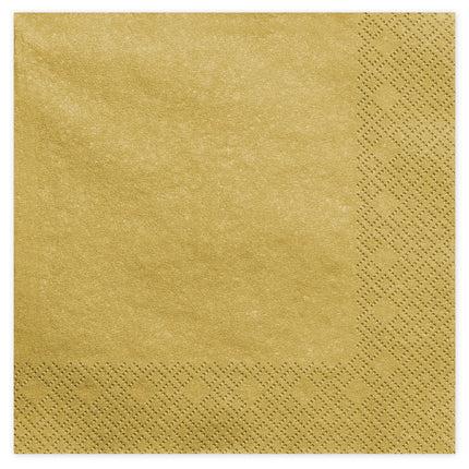 Servilletas doradas 40cm 20ud