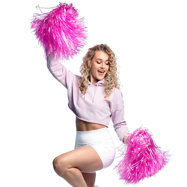 Pompón animadora rosa