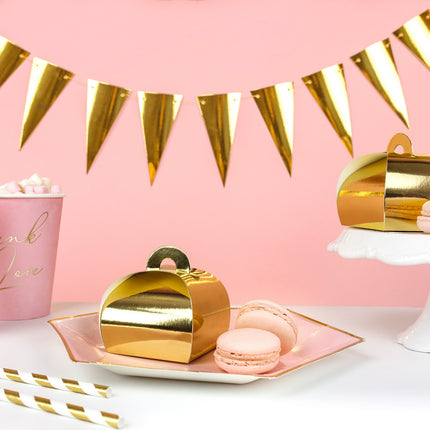 Cajas de regalo Oro 6cm 10pcs