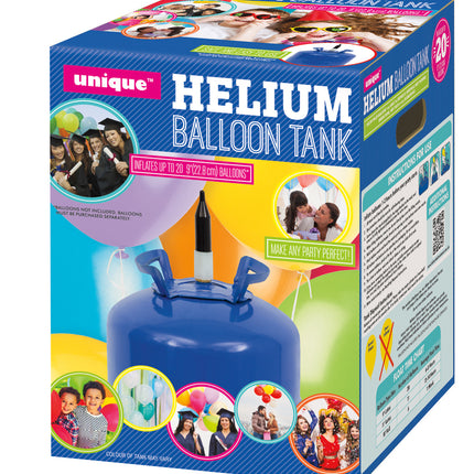 Depósito de helio para 20 globos