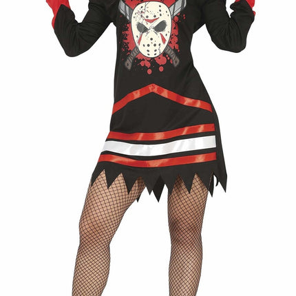 Hockey Hielo Disfraz Halloween Señoras Rojo Negro