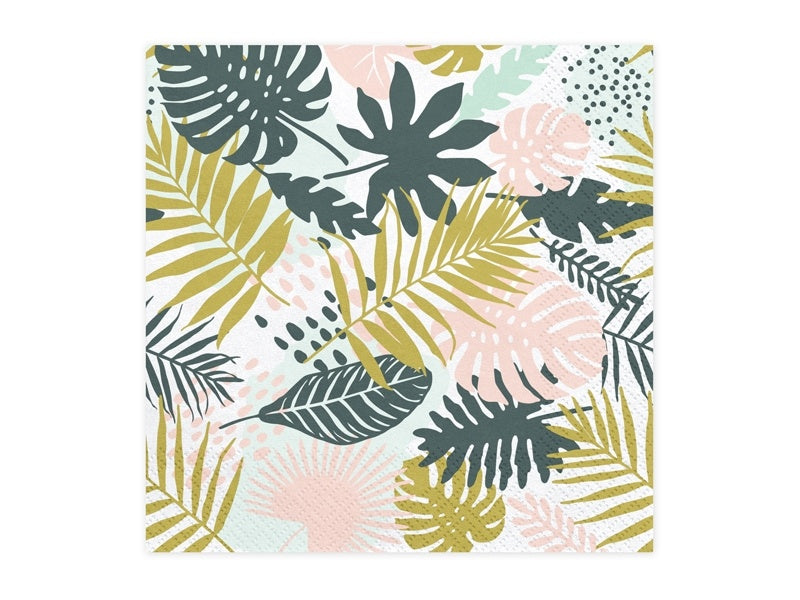 Servilletas Hawai Hoja de Palma 33cm 20pcs