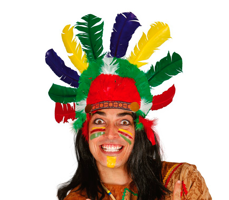 Plumas de diadema india