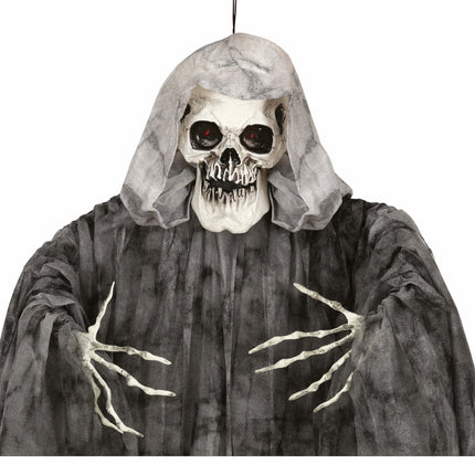 Halloween Decoración Colgante Esqueleto Con Luz 1,7m