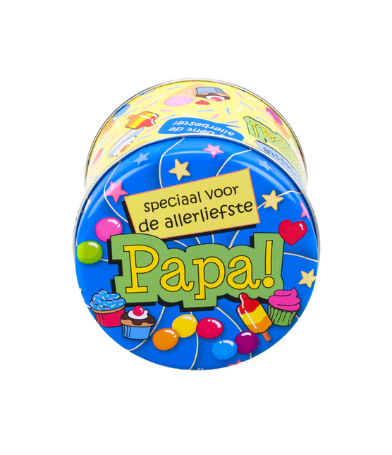 Lata de caramelo Papa 9cm