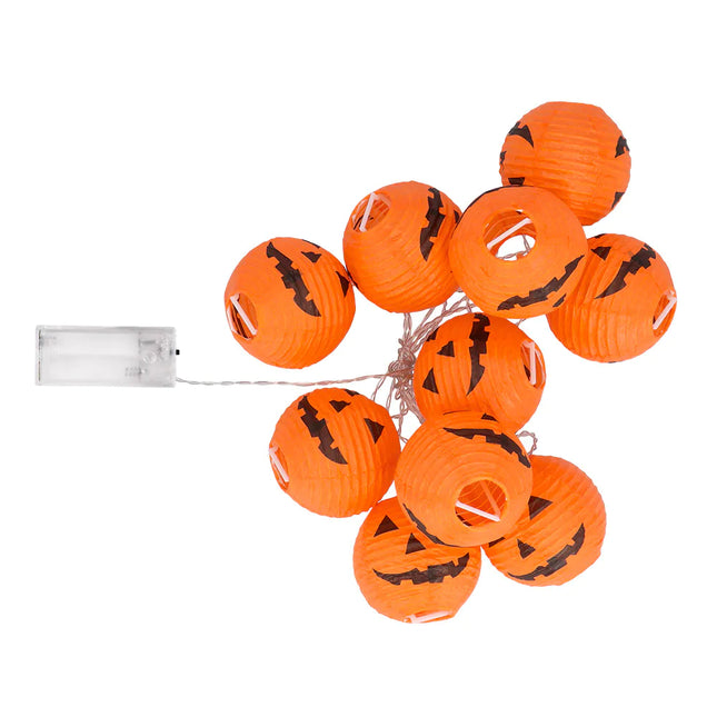 Guirnalda luminosa LED Calabazas de Halloween 1,85m