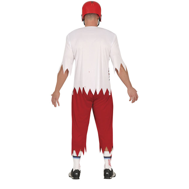 Disfraz de zombie de rugby para Halloween Hombre