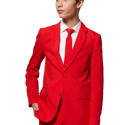 Traje Rojo Niño Adolescente <tc>OppoSuits</tc>