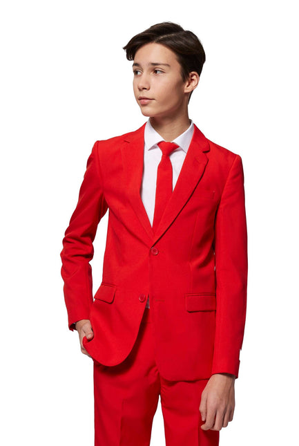 Traje Rojo Niño Adolescente <tc>OppoSuits</tc>